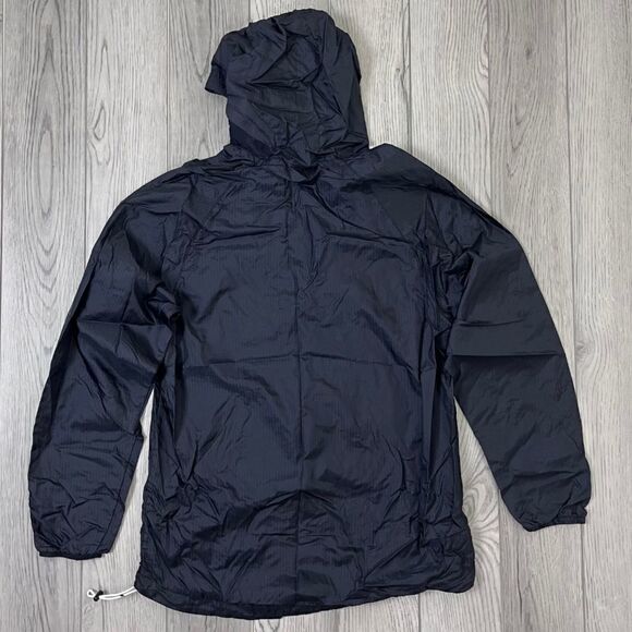 Tik Tok Men Size S Pullover Black Nylon Anorak Half Zip Hood Windbreaker Jacket - Picture 2 of 6